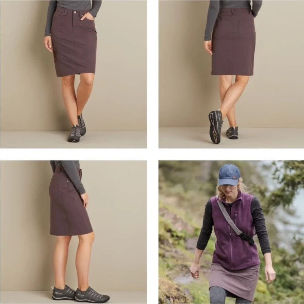 DULUTH TRADING CO Women’s Flexpedition Skirt Sz 8